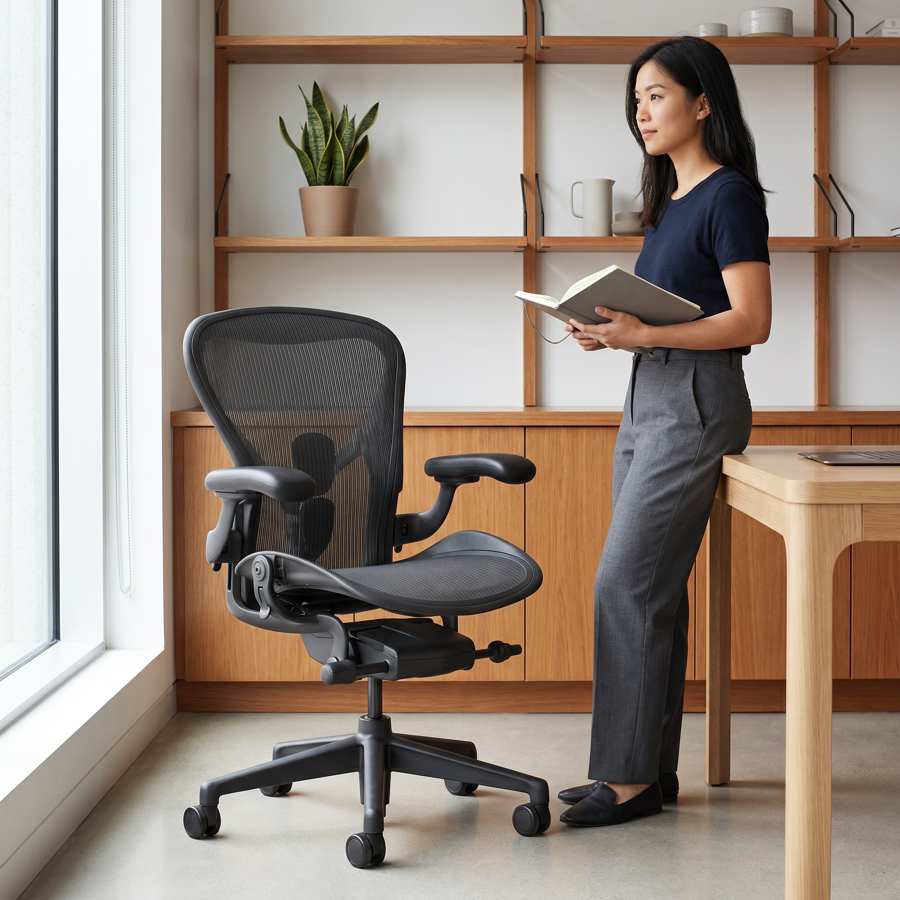 Herman Miller Aeron — home studio
